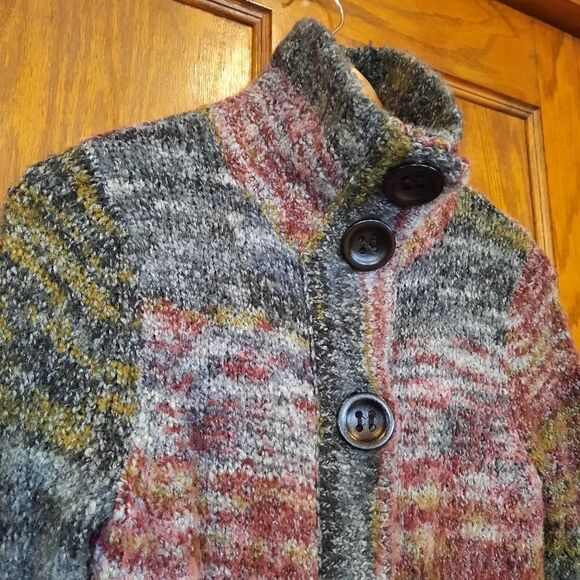 Kensie Sweater Coat Long Striped - Picture 7 of 14